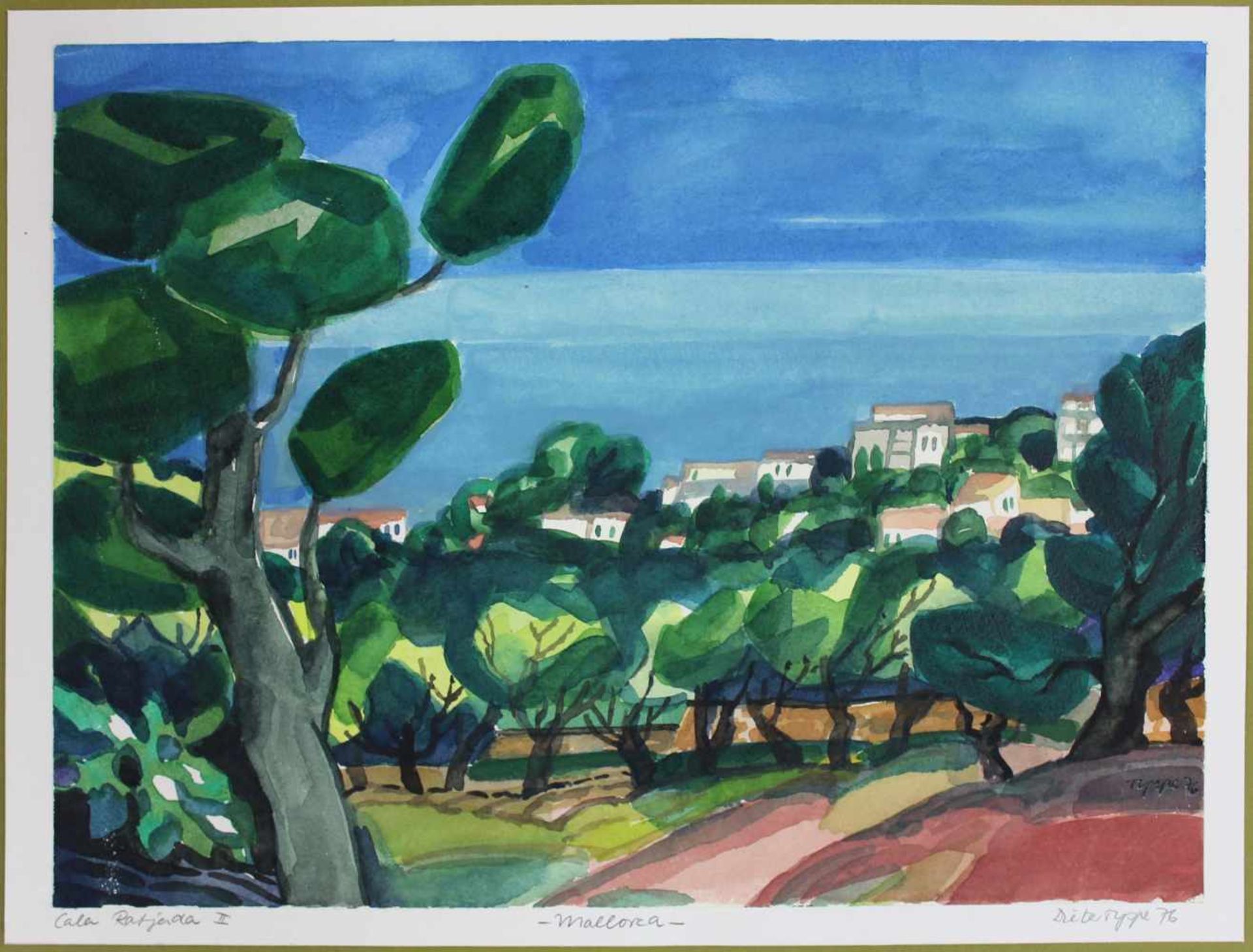 Dieter TYSPE-VOGT (1937 - 1994). 3 Aquarelle "Mallorca" 1976. 17 cm x 24 cm "Cala Ratjada 1". 24 - Image 18 of 18