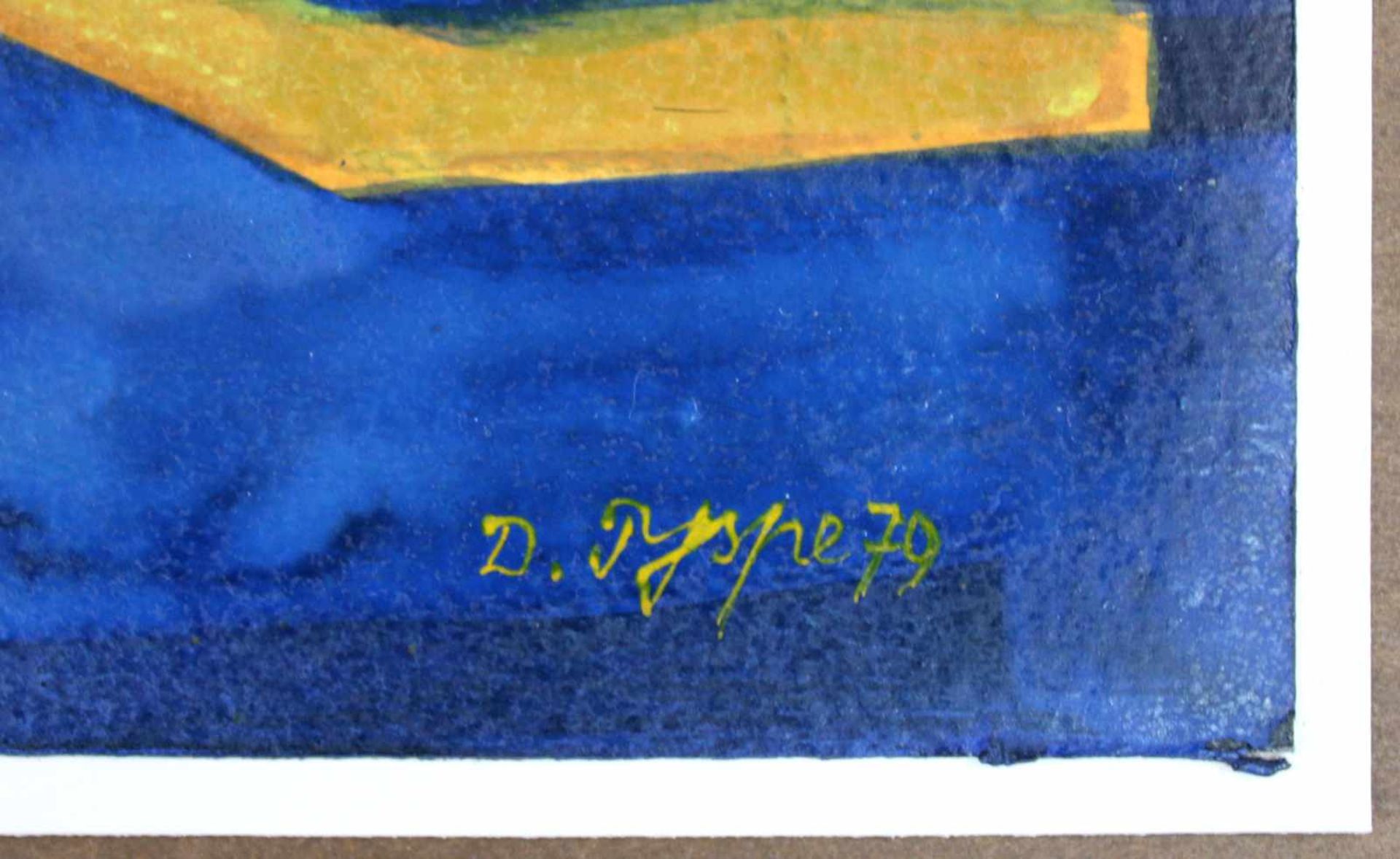 Dieter TYSPE-VOGT (1937 - 1994). Blumen im roten Krug. 1979. 56 cm x 42 cm. Gemälde. Öl auf leichtem - Image 3 of 6