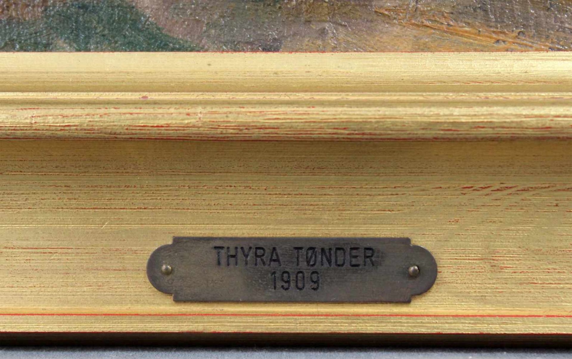 Thyra TONDER-ERICHSON (1872 - ). "Birketraer" 1909. 54 cm x 48 cm. Gemälde. Öl auf Leinwand. Nicht - Image 3 of 8
