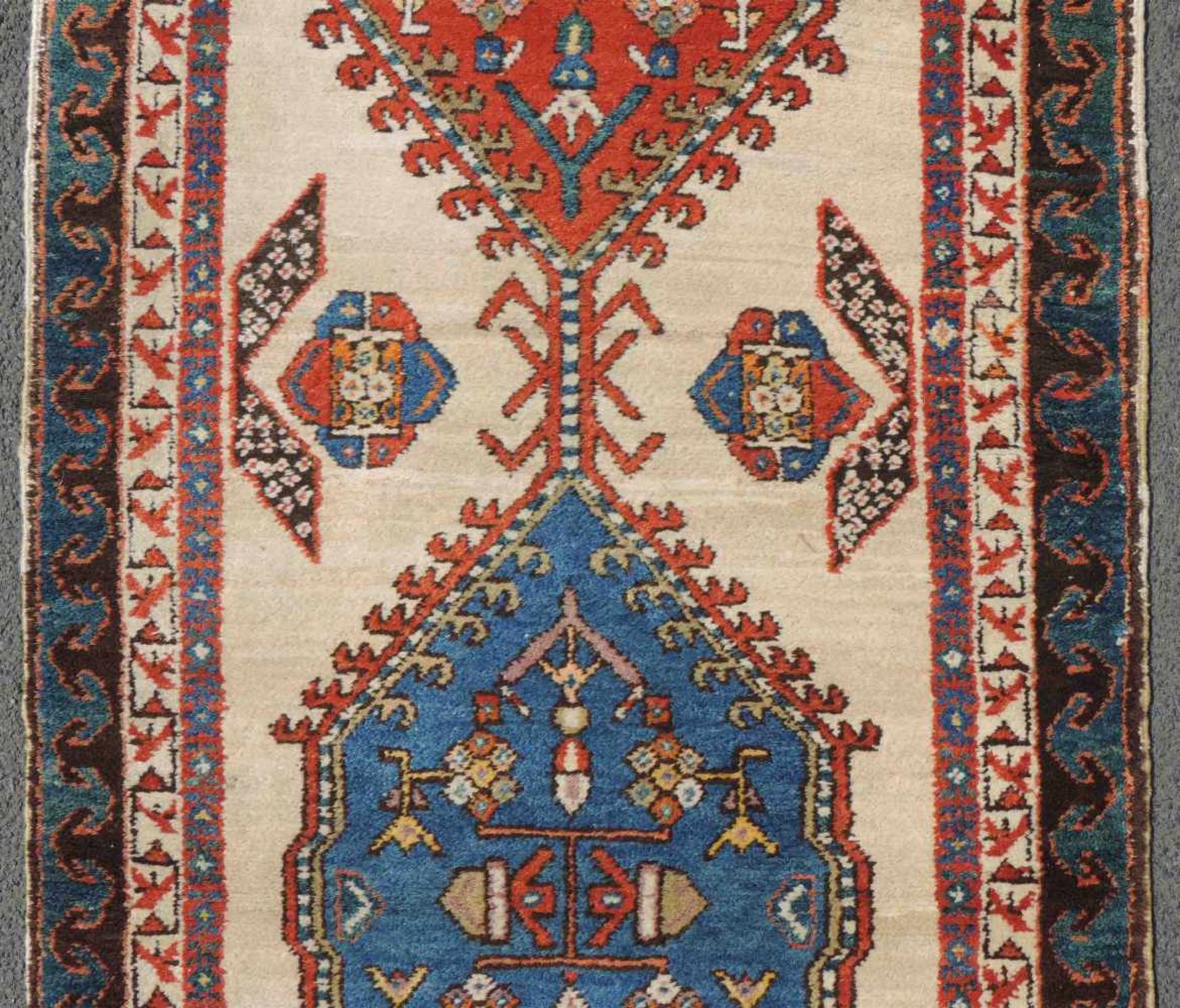 Sarab Perserteppich. Iran. Antik, um 1880. Schmaler Läufer. 312 cm x 93 cm. Handgeknüpft. Wolle - Image 4 of 8