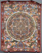 Kalachakra ? Mandala, China / Tibet alt.65 cm x 51 cm. Gemälde.Kalachakra ? Mandala, China / Tibet