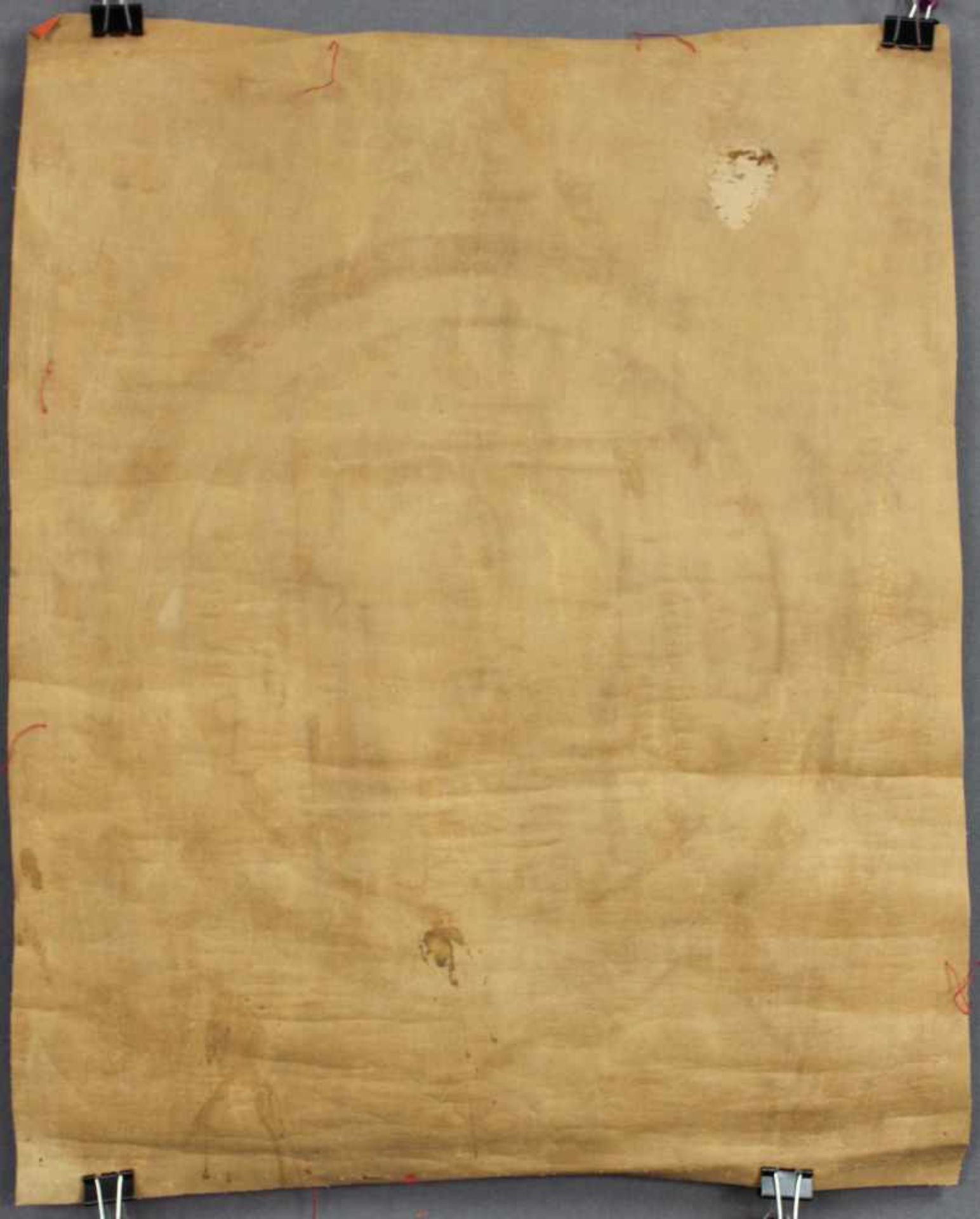 Mandala, China / Tibet alt.44 cm x 35 cm. Gemälde. Mit geschlossenem Dachabschluss. Wohl Lahsa - Bild 7 aus 8