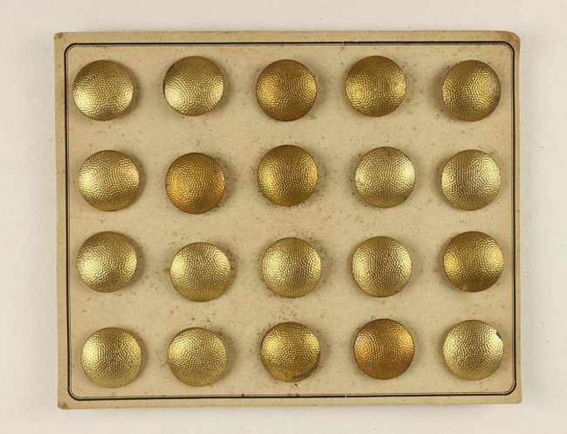 20 vergoldete Knöpfe zur Uniformjacke der Generale des Heeres, 22mm, rückseitig Aluminium "Extra