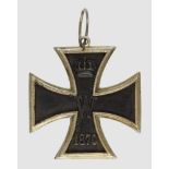 Eisernes Kreuz 1870,Großkreuz. Geschwärzter Eisenkern und Silberzarge. Ältere Museumsanfertigung-II