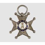 Verdienst-Orden Adolphs von Nassau,Silbernes Verdienstkreuz, verliehen 1860-1866. Kreuz Silber,