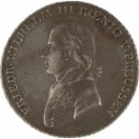 Königreich Preußen,1 Thaler - Taler, Friedrich Wilhelm III. (1797 - 1840), 1807 A mit "v. Preussen",