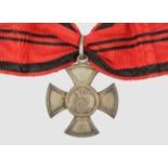 Silbernes Verdienstkreuz,verliehen 1900-1918. Kreuz Silber, am Band. II