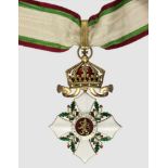 Zivilverdienst-Orden,2. Modell (1900-1944) Kommandeurkreuz. Kreuz Silber vergoldet und emailliert,