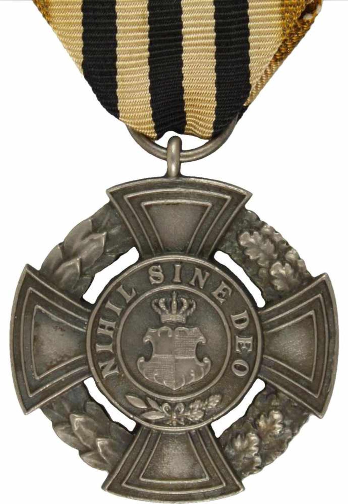 Königl. Rumänischer Ordendes Regierenden Hauses, Silbernes Verdienstkreuz. Kreuz Bronze - Bild 2 aus 2