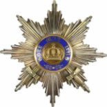 Königl. Preussischer Kronen-Orden,3. Modell (1869-1918), Bruststern zum Kreuz 1. Klasse mit