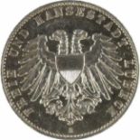 Hansestadt Lübeck,2 Mark, 1901 A, fast vorzüglich. Jaeger 81.