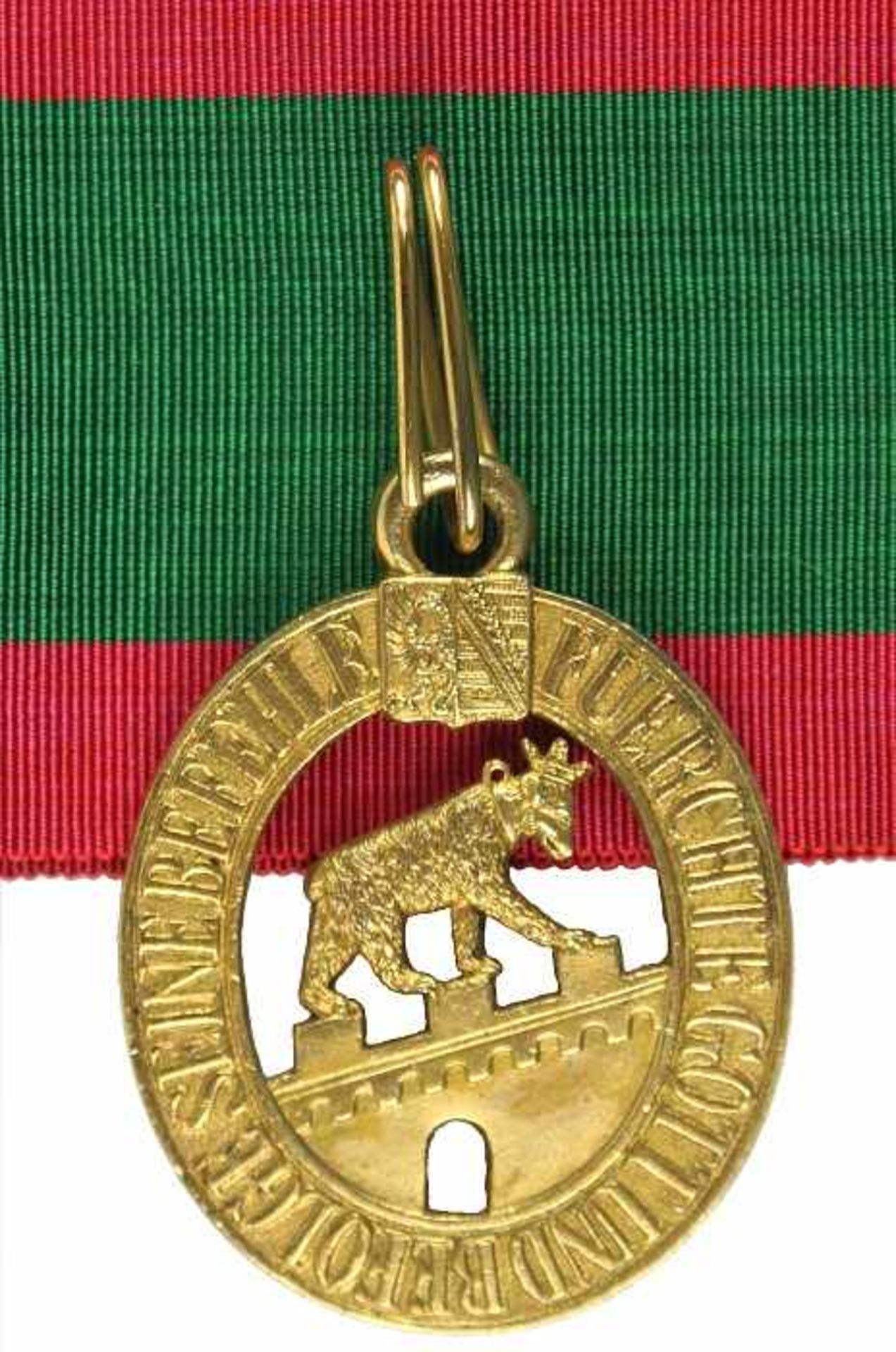 Gemeinschaftlicher Hausorden "Albrecht des Bären",Kommandeurzeichen, 1837-1918. Dekoration Bronze