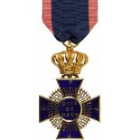 Verdienstorden vom Hl. Michael,Ritterkreuz 1. Klasse, verliehen 1837-1887. Kreuz Gold emailliert,