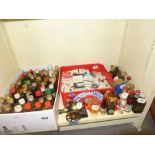 A quantity of miniature liqueurs and box of matchboxes [sZ] ONLINE BIDDING IS ONLY THROUGH