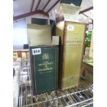 Four bottles of whisky, all in original packaging, comprising Lagavulin 16 year old malt, 70 cl,
