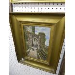 T. Shaw, oils on canvas, 'Conway Castle', signed (32 x 21 cm), gilt frame ONLINE BIDDING IS ONLY