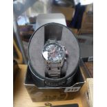 A Citizen Eco drive gents' wrist watch in steel in original box ONLINE BIDDING IS ONLY THROUGH