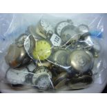 23 silver antique pocket watches, a silver Albert and fob, plus spares ONLINE BIDDING IS ONLY