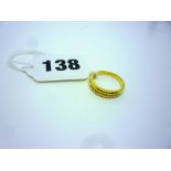 A 9 ct gold and channel-set diamond half-eternity ring ONLINE BIDDING IS ONLY THROUGH