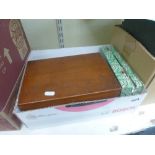 A Rogers Vitalator in mahogany case with glass tubing, etc. [C] ONLINE BIDDING IS ONLY THROUGH