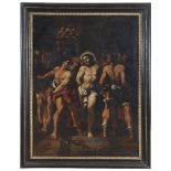 LATE-MANIERIST ROMAN PAINTER , EARLY 17TH CENTURY THE SCOURGING OF CHRIST Oil on canvas, cm. 136 x