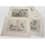PRINTS Six reproductions of prints from Pinelli, representings Brigands. Measures cm. 17 x 23.
