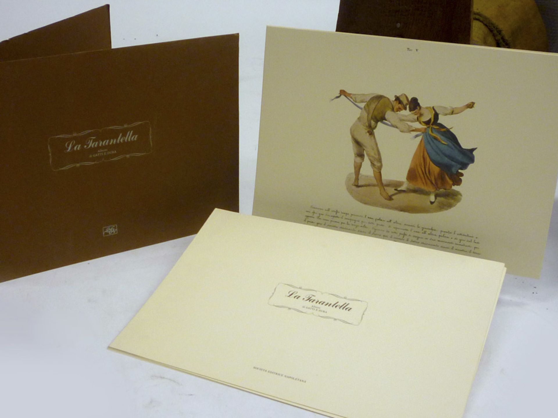 REPRINTS The tarantella. Album of sixteen reprints. Ed. nine hundred. STAMPE ANASTATICHE La