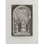 ENGRAVINGSES Nine incisions with views of sepulchres and Neapolitan chapels. Nineteenth-century.