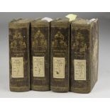 BREVIARIES Leo XII, Breviarum Romanum. Four volumes, with engravings in entrance. Ed. Rome 1828.