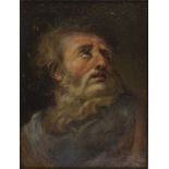 MARTINO ALTOMONTE, att. to (Naples 1657 - Vienna 1745) Apostle's head Oil on canvas, cm. 50 x 38