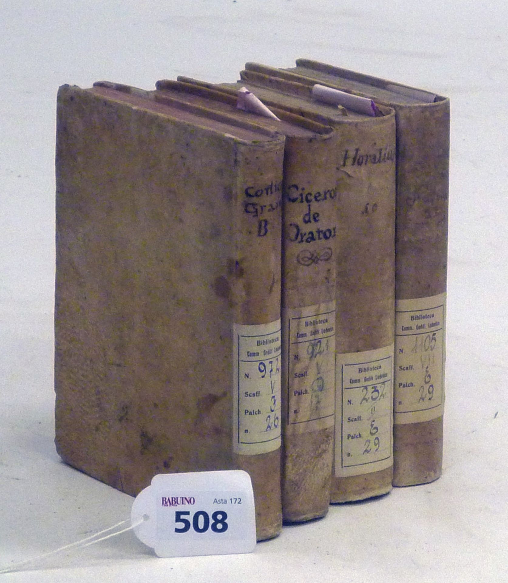 CLASSICAL Cicero, Orazio Flacco, Ovidio Nasone. Four volumes. Ed. seven hundred and eight hundred.