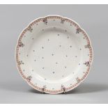 PORCELAIN DISH, VENETIAN AREA EARLY 19TH CENTURY of white enamel and polycromy decorated with