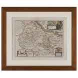 ENGRAVER XIX Umbria Color engraving, cm. 38 x 50 Dedica in cartiglio, bottom right Framed INCISORE