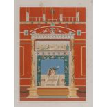 ENGRAVER EARLY 20TH CENTURY. Pompeiane. A pair of color prints, cm. 41 x 33 (one of a A pair).