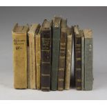 RELIGION AND LITERATURE Various authors. Eleven volumes. Nineteenth-century editions. Half skin,