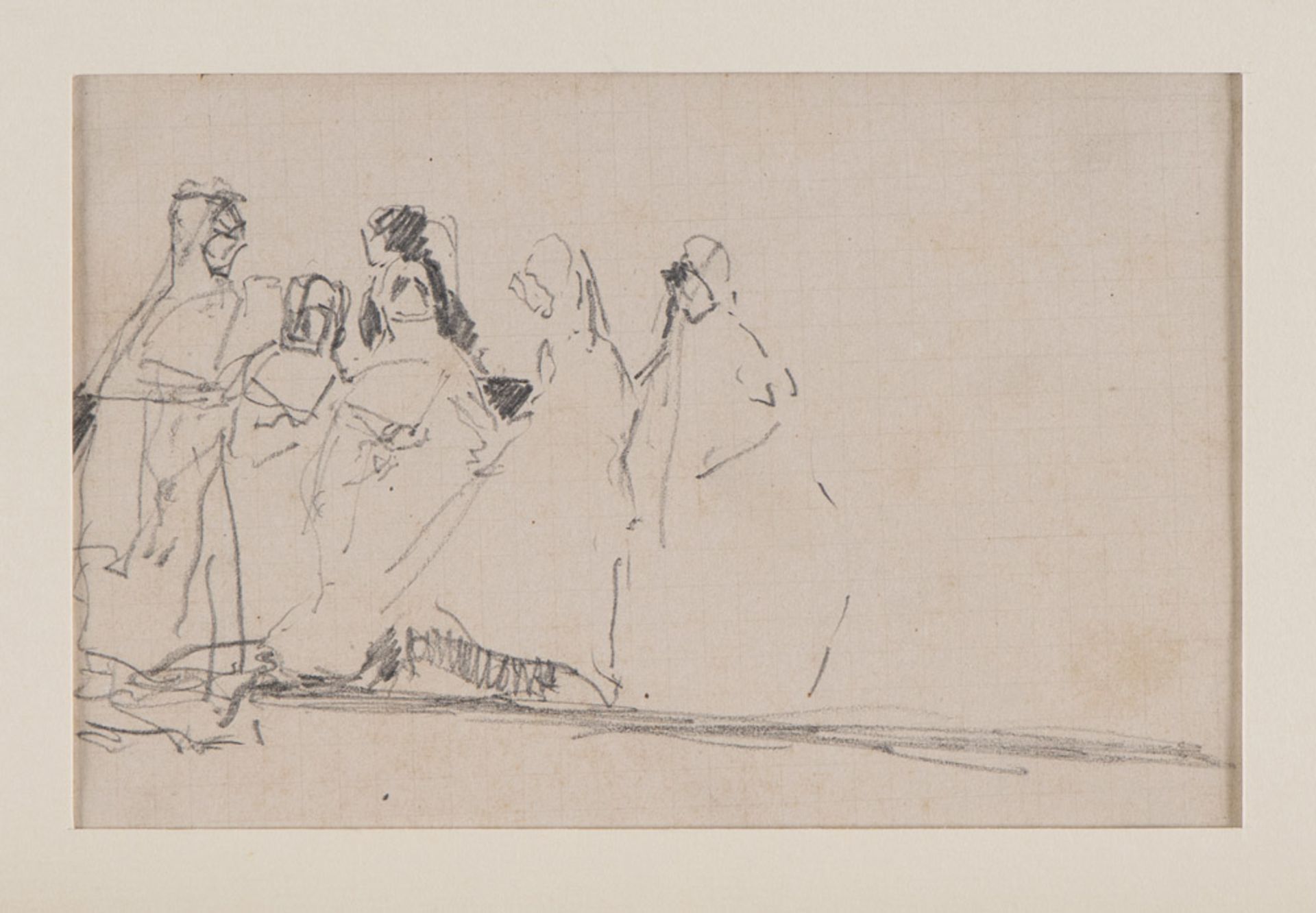 SCIPIONE VANNUTELLI (Genazzano 1834 - Rome 1894) TWO FIGURES IN AN INTERIOR FEMALE FIGURE WOMEN WITH - Bild 3 aus 3