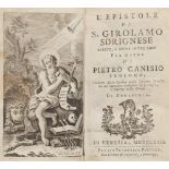 RELIGION CLASSICAL St. Girolamo Sdrignese, Aristotle. Two volumes. Ed. Five hundred and seven