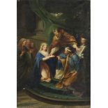 FRENCH PAINTER, 19TH CENTURY The wedding of the Virgin, from Wicar Oil on canvas, cm. 62 x 42