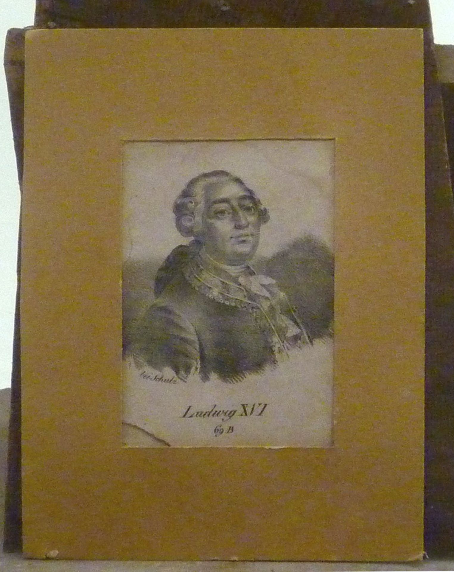 GERMAN ENGRAVER, 18TH CENTURY Ludwig XVI Engraving, cm. 12 x 8 Subtitled and numbered Loose sheet