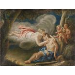 NEOCLASSICAL PAINTER DIANA AND ENDIMIONE Oil on canvas, cm. 30 x 39,5 On frame PITTORE NEOCLASSICO