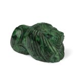 MALACHITE SCULPTURE, 20TH CENTURY