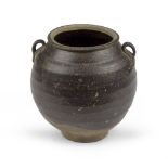 BROWN CERAMIC JAR, CHINA 13TH-14TH CENTURY
