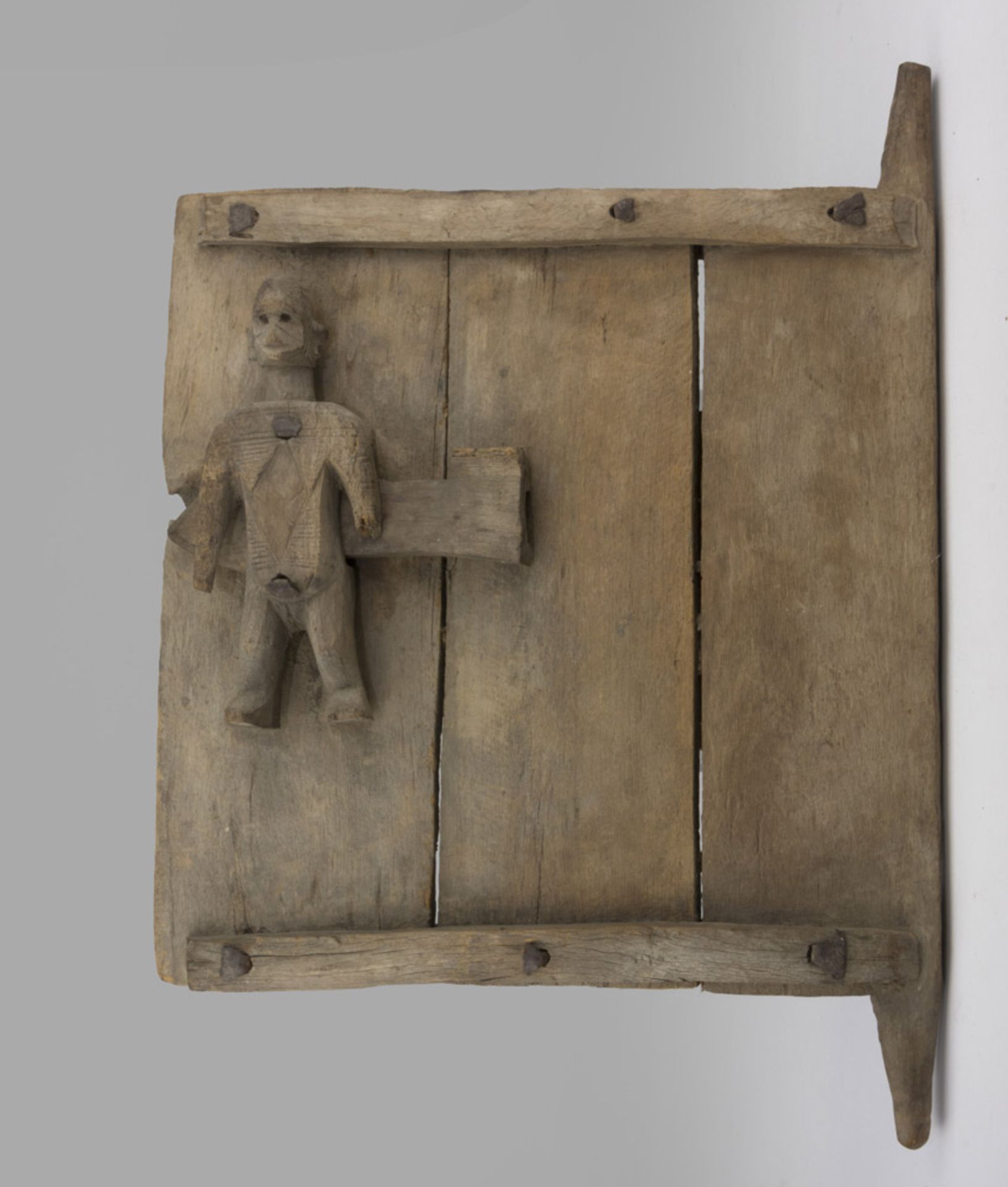 WOODEN PANEL WITH FIGURE, AFRICAN ART 20TH CENTURY