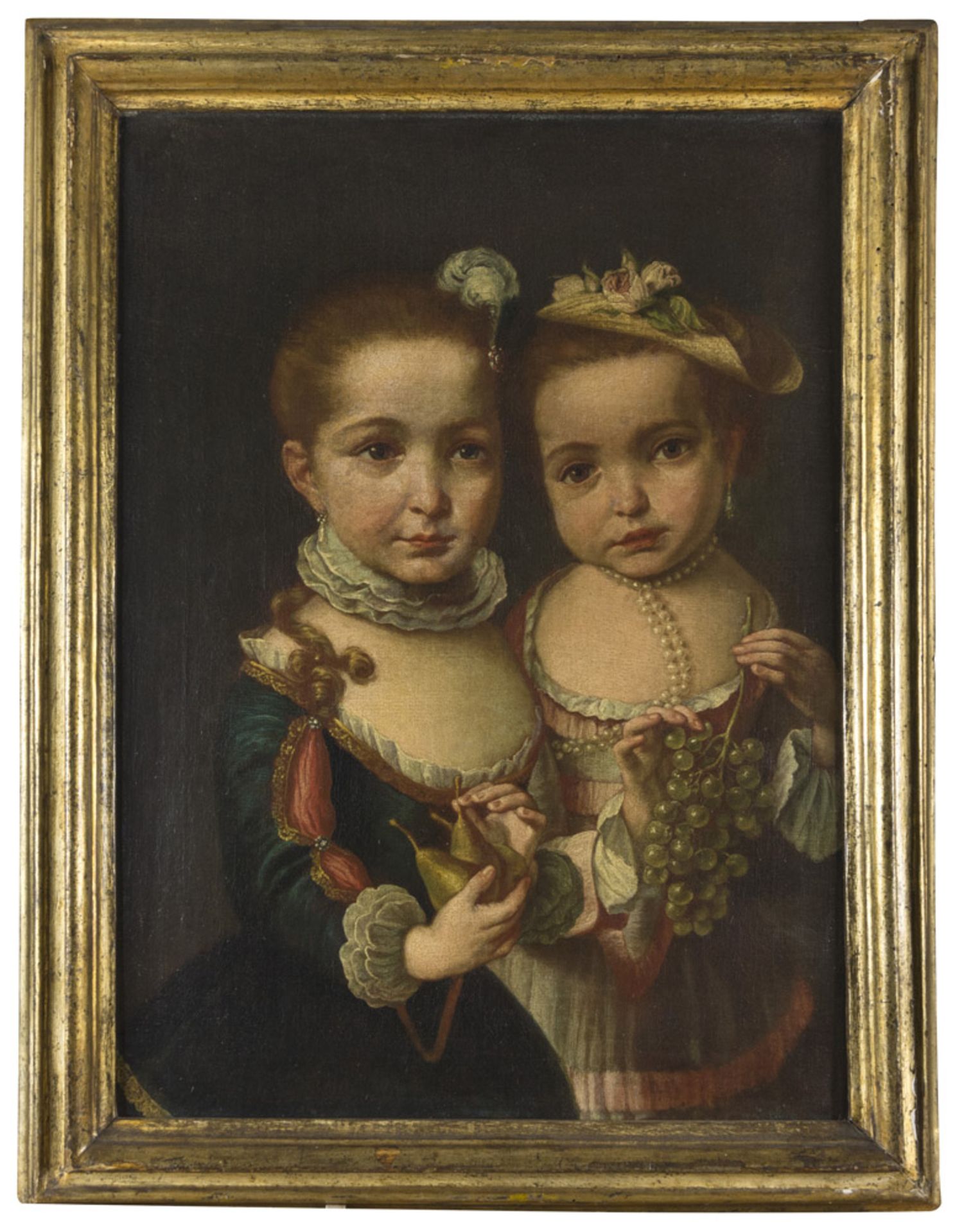 GIUSEPPE BONITO, att.to (Castellammare of Stabia 1707 - Naples 1789) PORTRAIT OF ANNA AND FELICITA