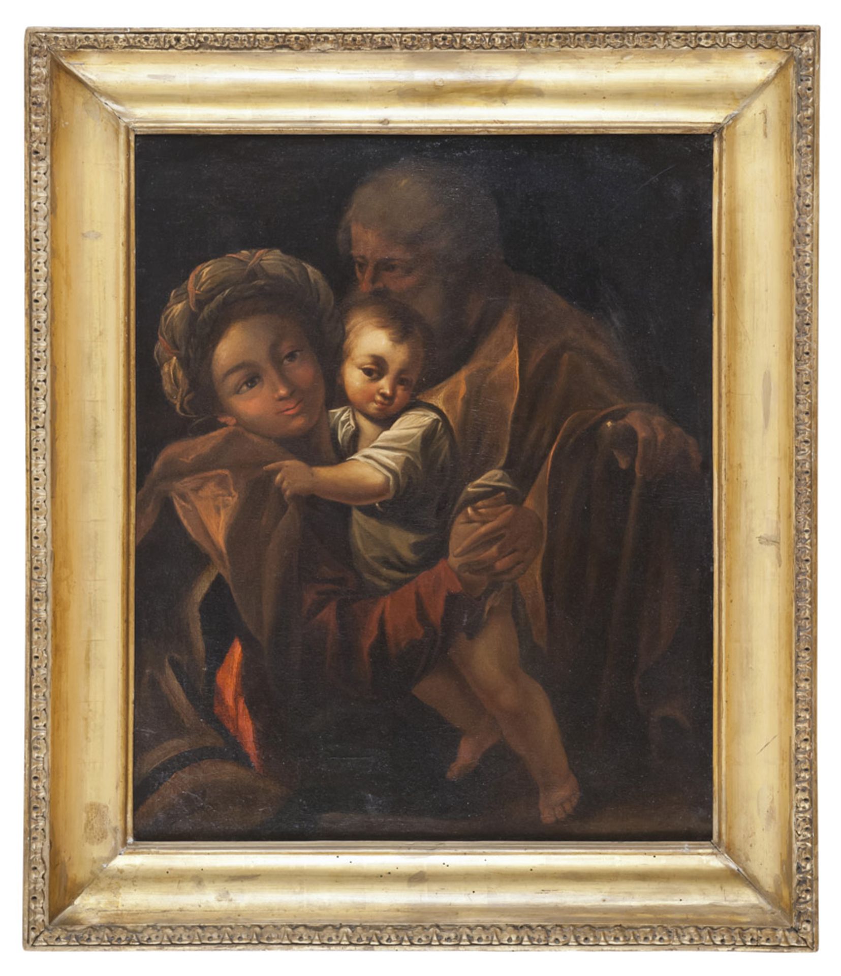 ITALIAN PAINTER, LATE 18TH CENTURY HOLY FAMILY Oil on canvas, cm. 61 x 49,5 PROVENANCE Prestigious