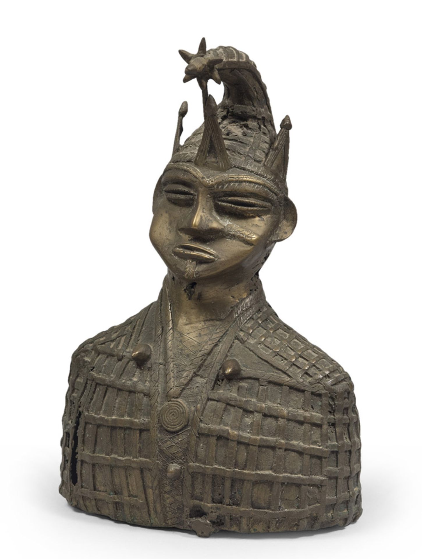 BRONZE BUST, EXTREME EAST, EARLY 20TH CENTURY