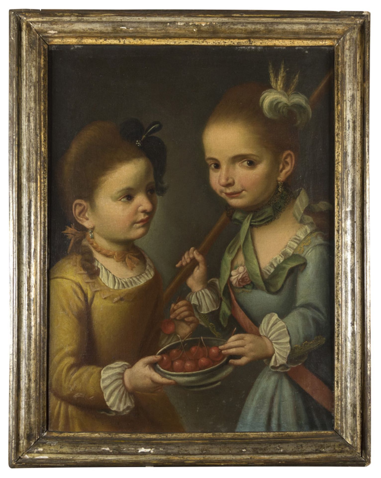 GIUSEPPE BONITO, att.to (Castellammare of Stabia 1707 - Naples 1789) PORTRAIT OF ANNA AND FELICITA - Bild 2 aus 2