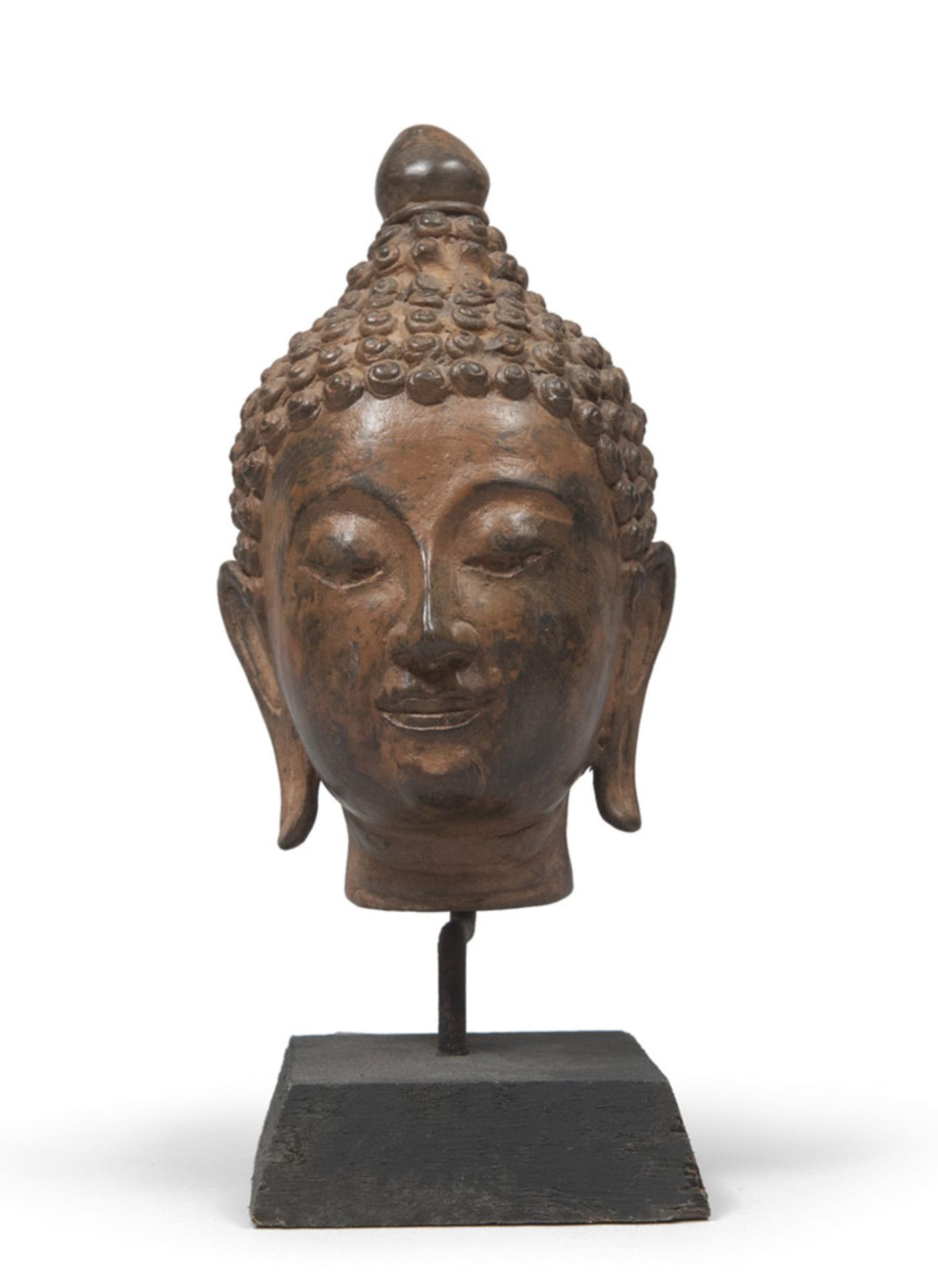 A THAI METAL HEAD, 20TH CENTURY
