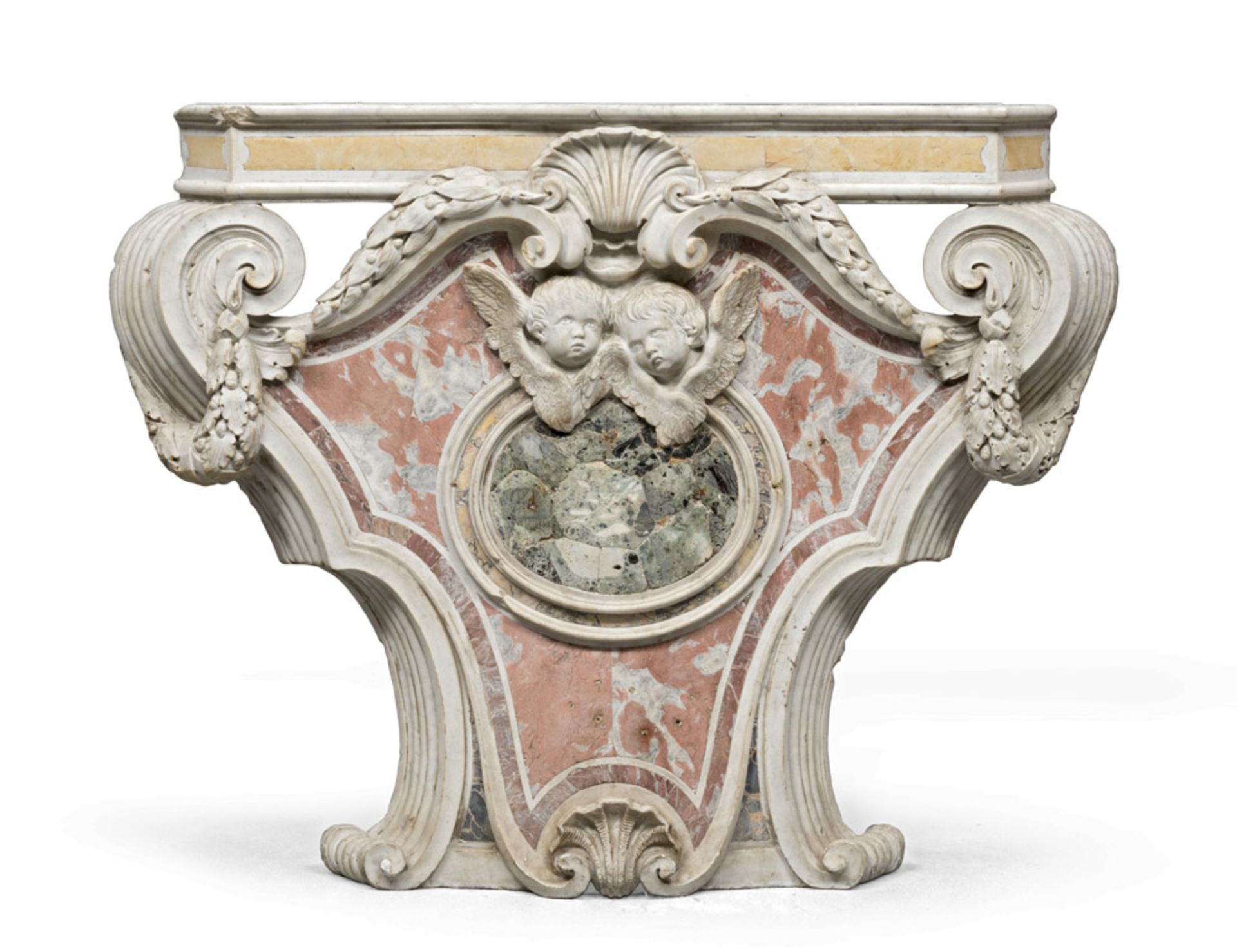 MARBLE ELEMENT OF ALTAR, ROME 18TH CENTURY