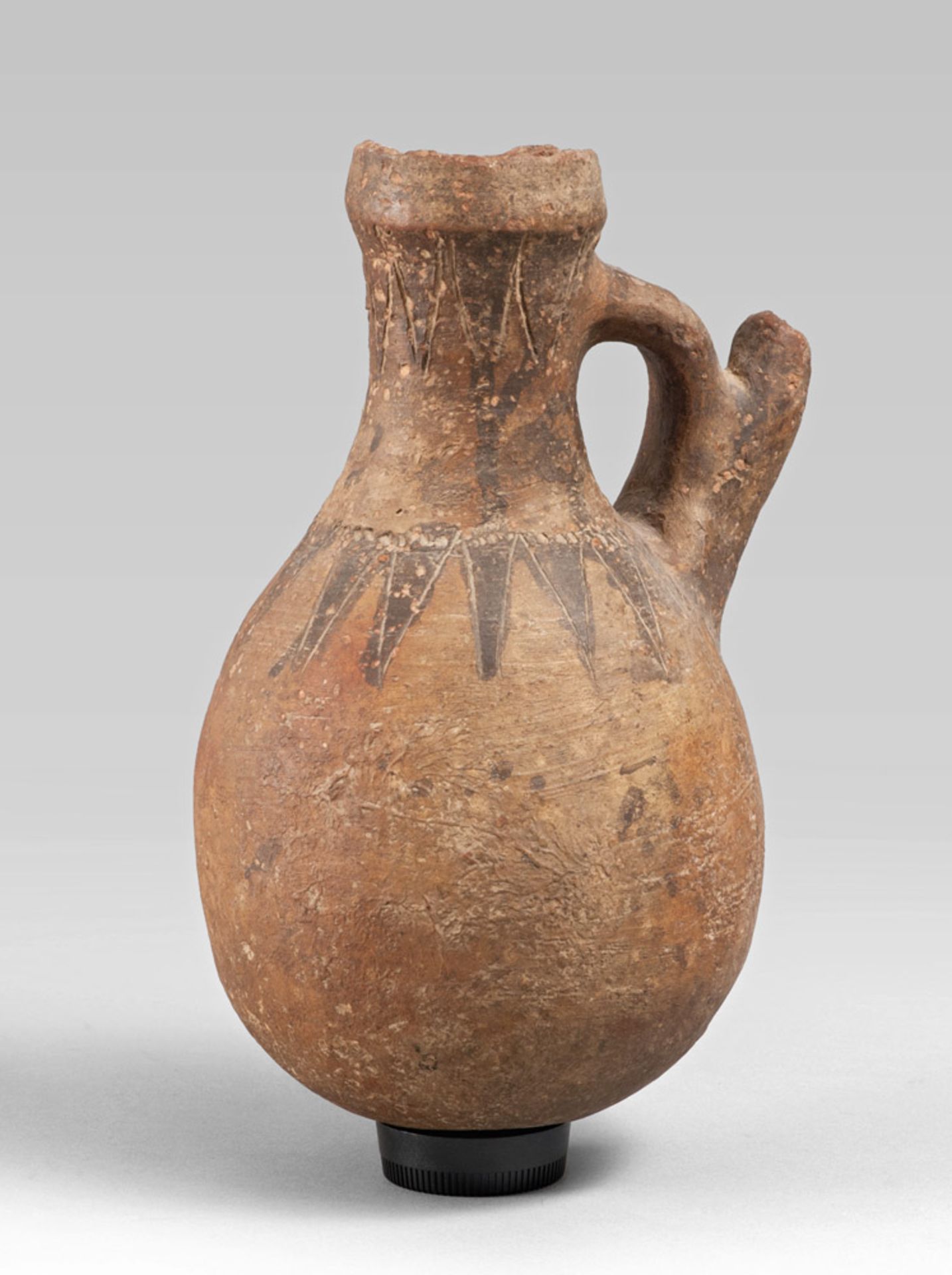 A BERBER POTTERY FLASK, ALGERIA END 19TH CENTURY